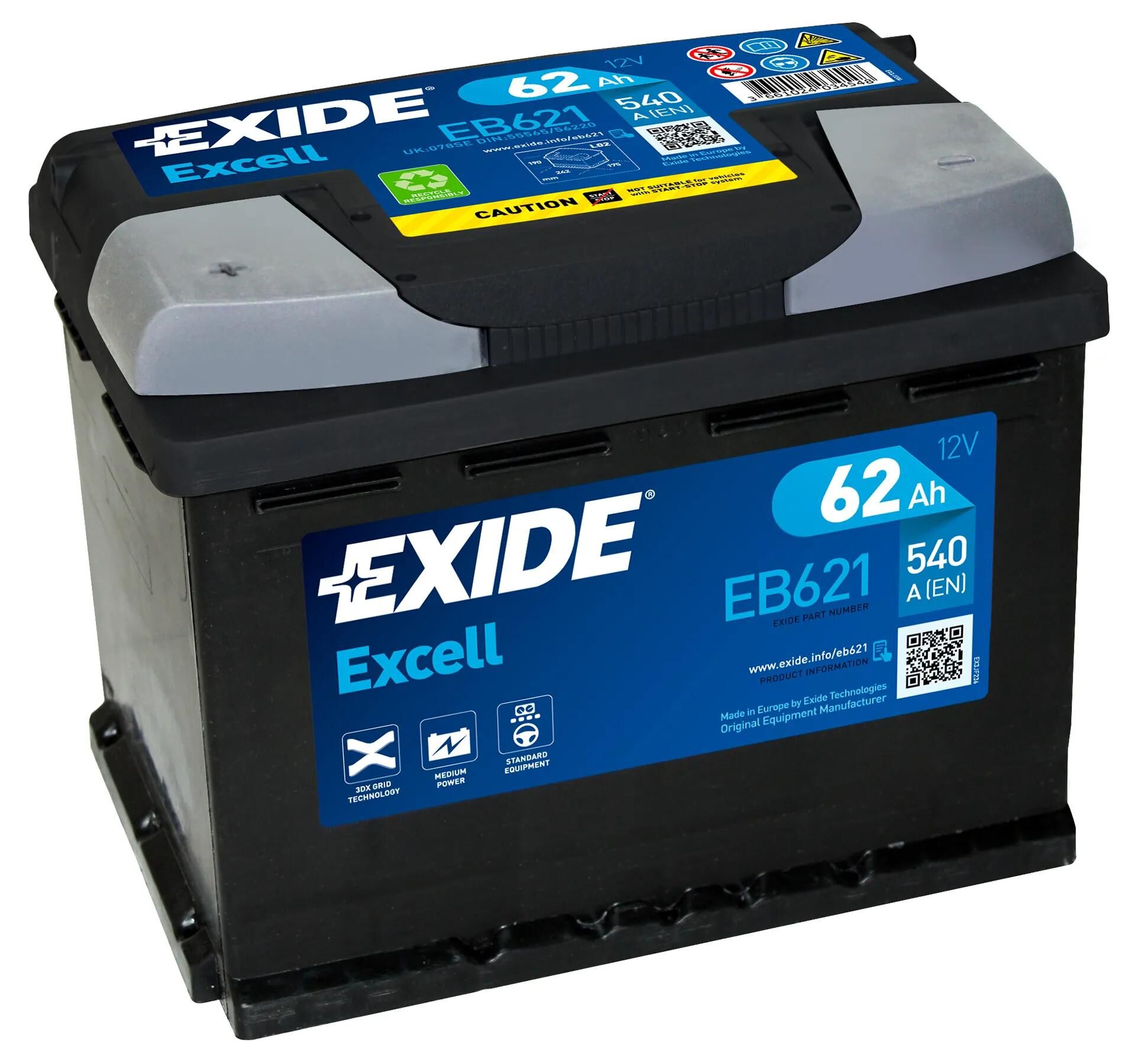 EXIDE_Starterbatterie Starterbatterien,Batterien