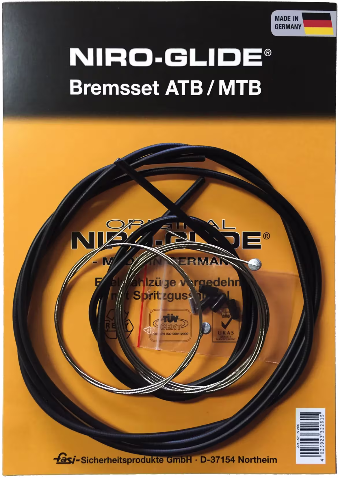 NIRO-GLIDE_Bremszug-Set Bremszüge,Bremsbowdenzüge