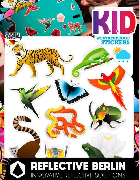 REFLECTIVE BERLIN_Reflexaufkleber Aufkleber,Sicherheitszubehör