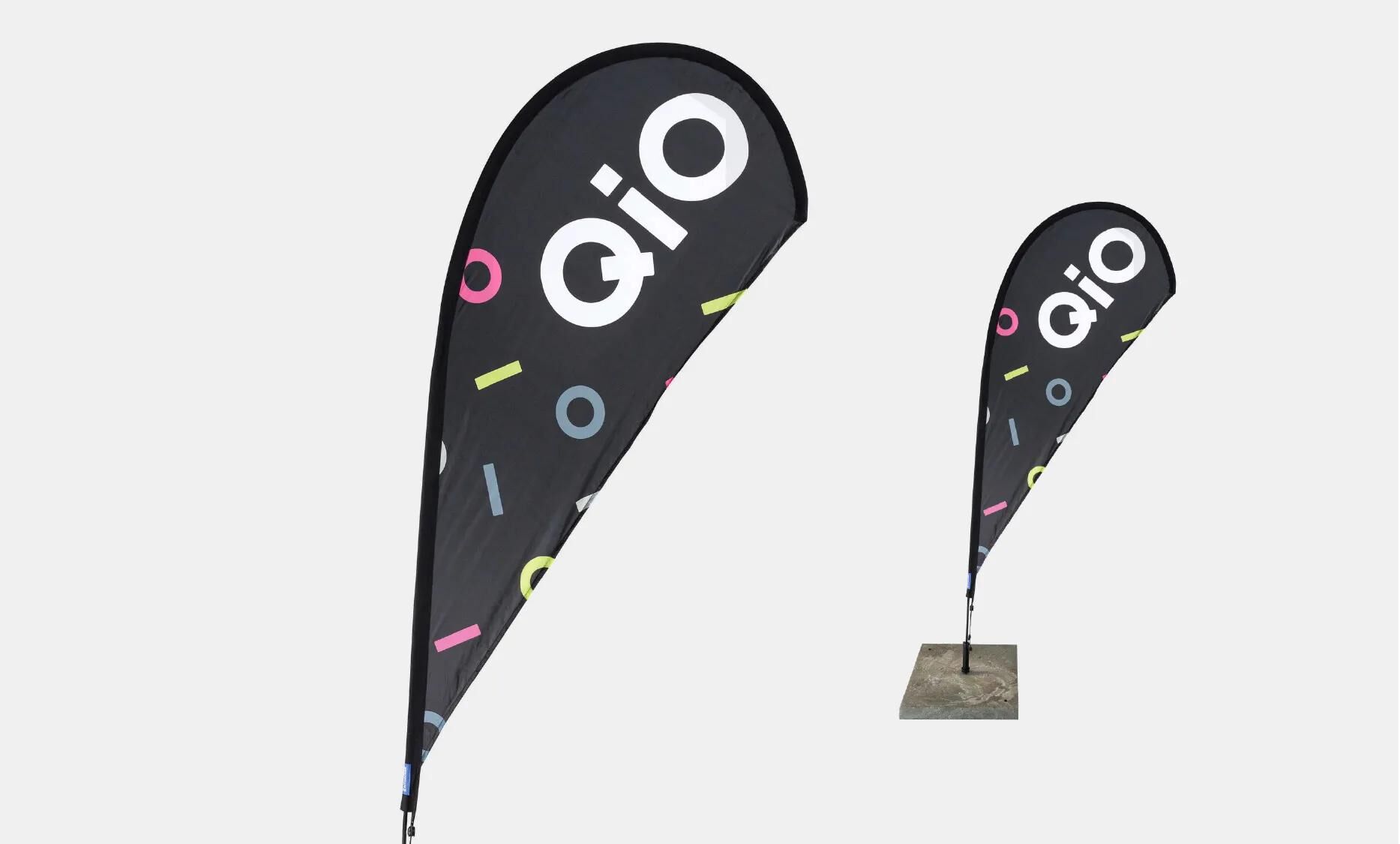 QiO_Beachflag Werbemittel