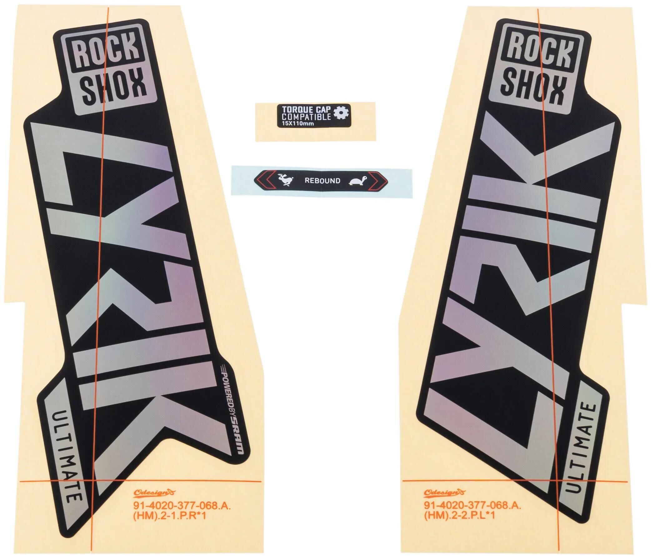 ROCKSHOX_Dekor Set Dekore,Aufkleber