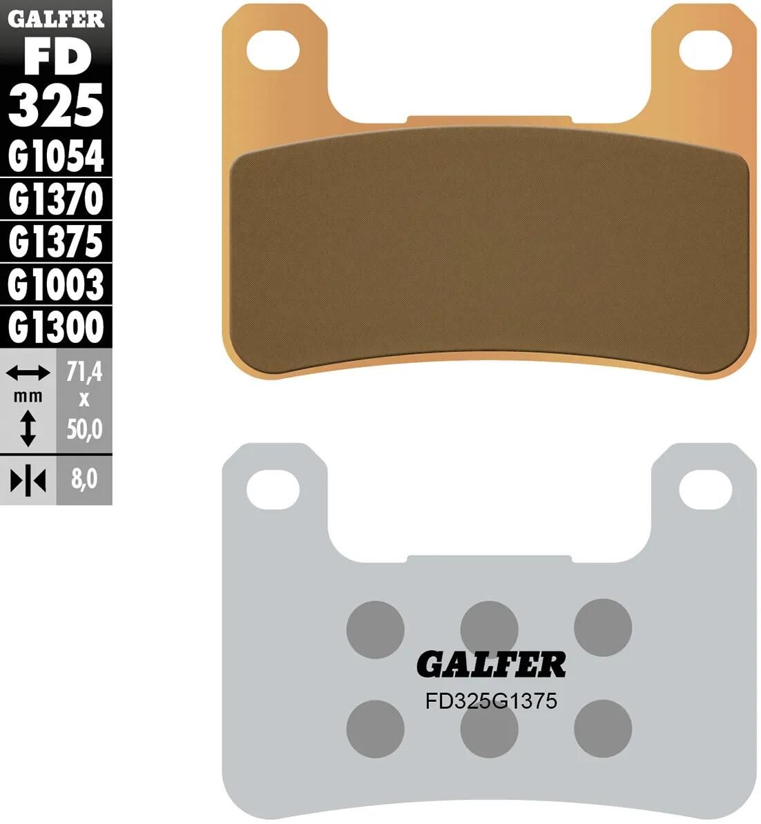 GALFER_Bremsbelag Bremsklötze,Bremsbeläge