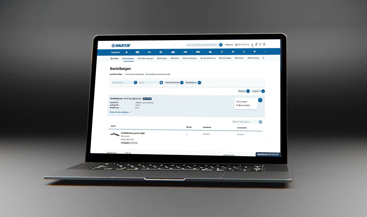 Bestellungen, Rechnungen und mehr online einsehen Bestellungen, Rechnungen und mehr online einsehen