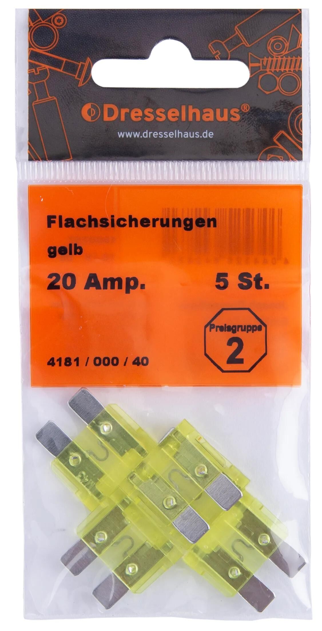 Dresselhaus_Flachsteckersicherung Flachstecksicherungen,Sicherungen