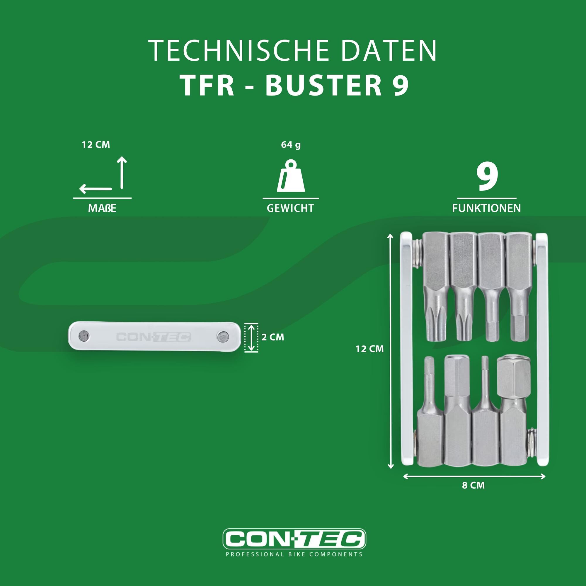 Attrezzo multifunzione CONTEC "TFR - Buster 9"