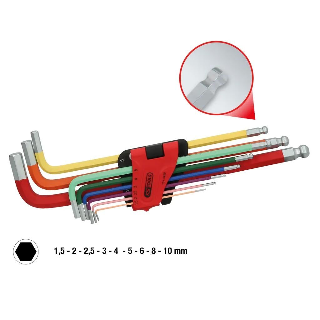 KS TOOLS_Winkelstiftschlüsselsatz Innensechskantschlüssel,Werkzeuge