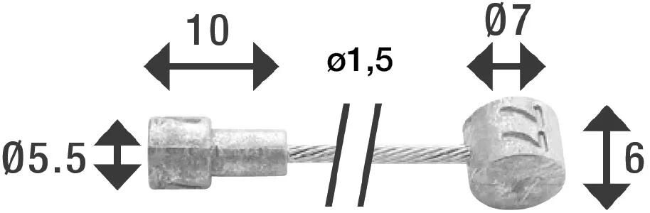 ELVEDES_Bremsinnenzug Bremszüge,Bremsbowdenzüge
