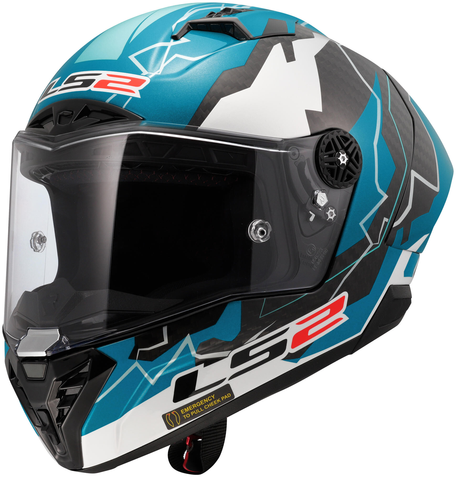 LS2 integraalhelm "ff805 thunder carbon gp aero replica huertas". helmet ff805 thunder gp aero rep. huertas xxl afbeelding
