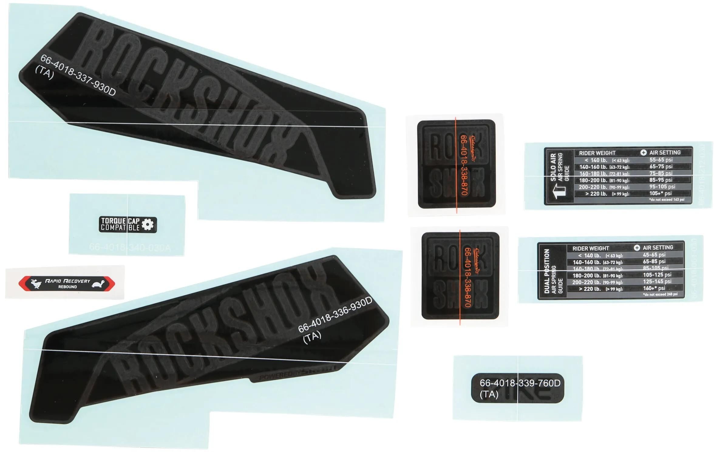 ROCKSHOX_Dekor Set Federgabel - Ersatz