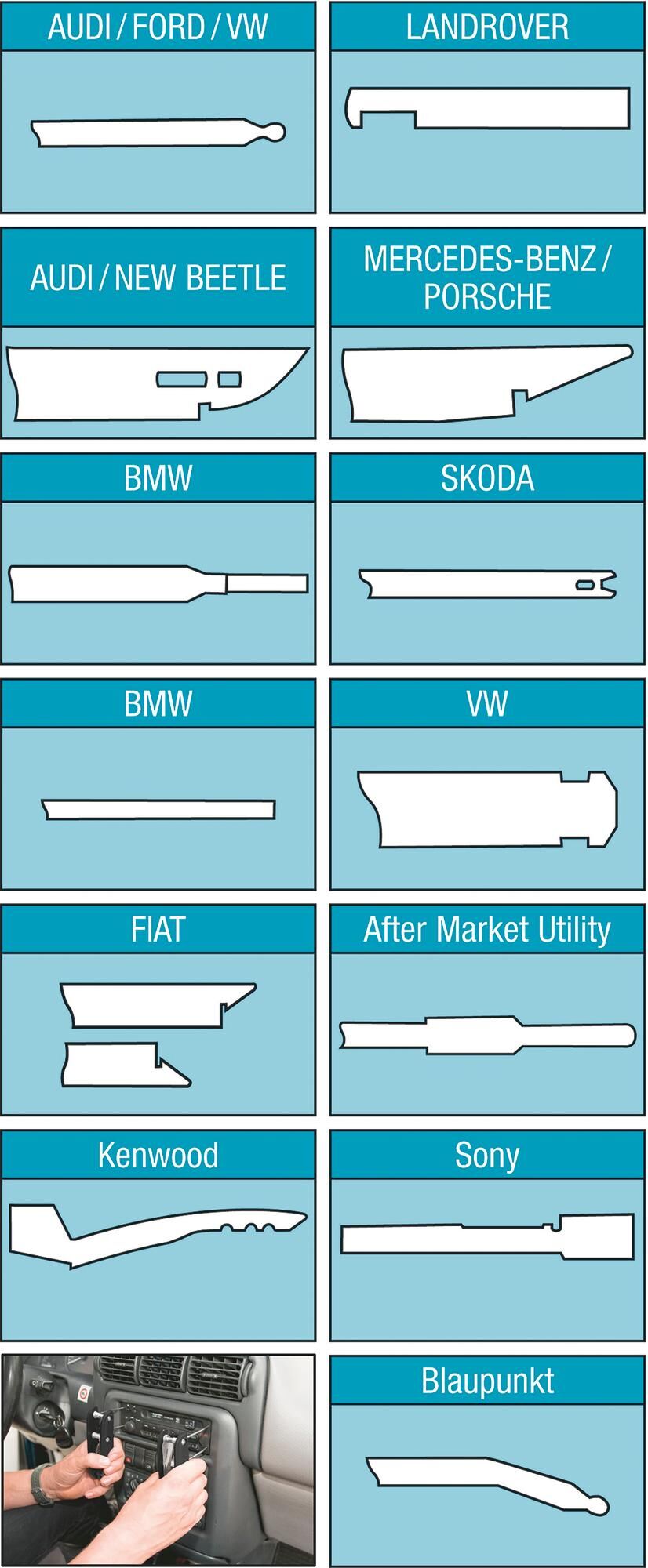 _Entriegelungsbügelsatz Radioausbau