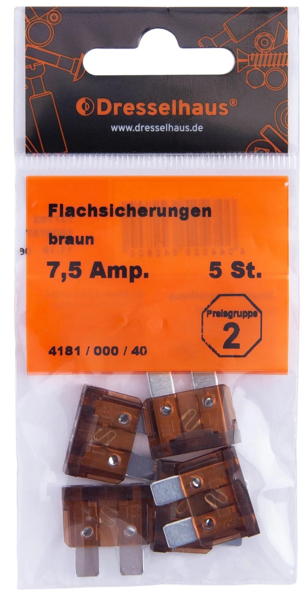 Dresselhaus_Flachsteckersicherung Flachstecksicherungen,Sicherungen