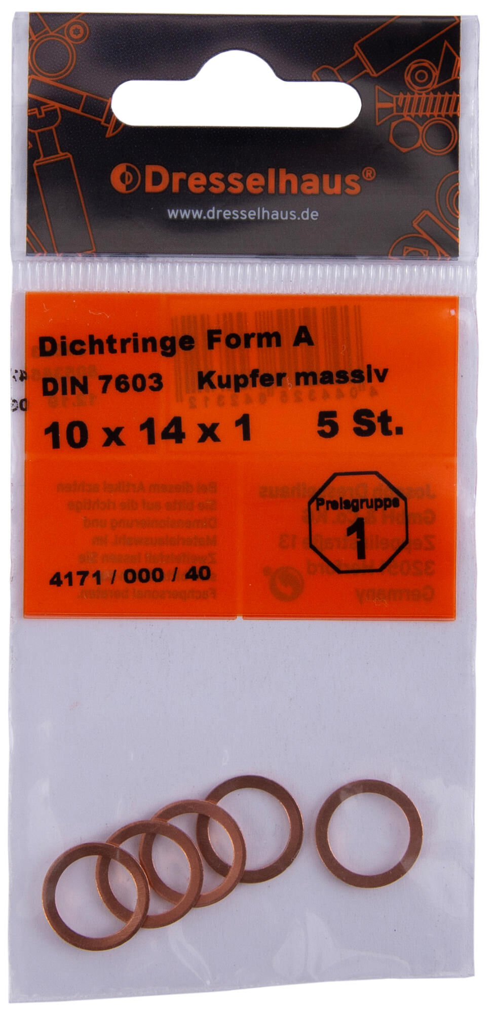 _Dichtring Kupferringe