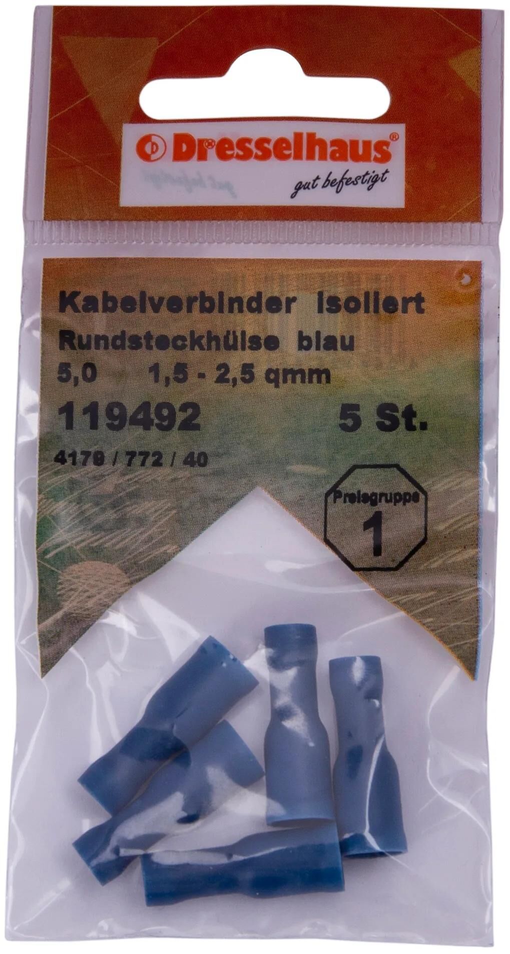 Dresselhaus_Rundsteckhülse Kabelschuhe,Rundstecker