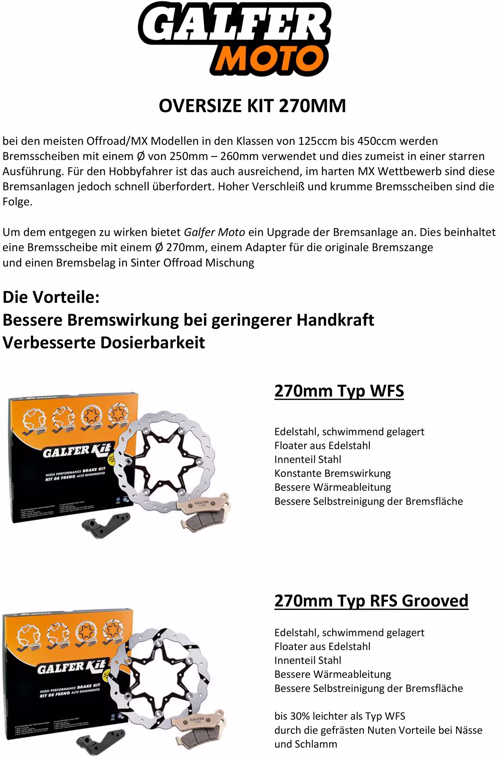 GALFER_Oversize-Kit Bremsscheibenadapter