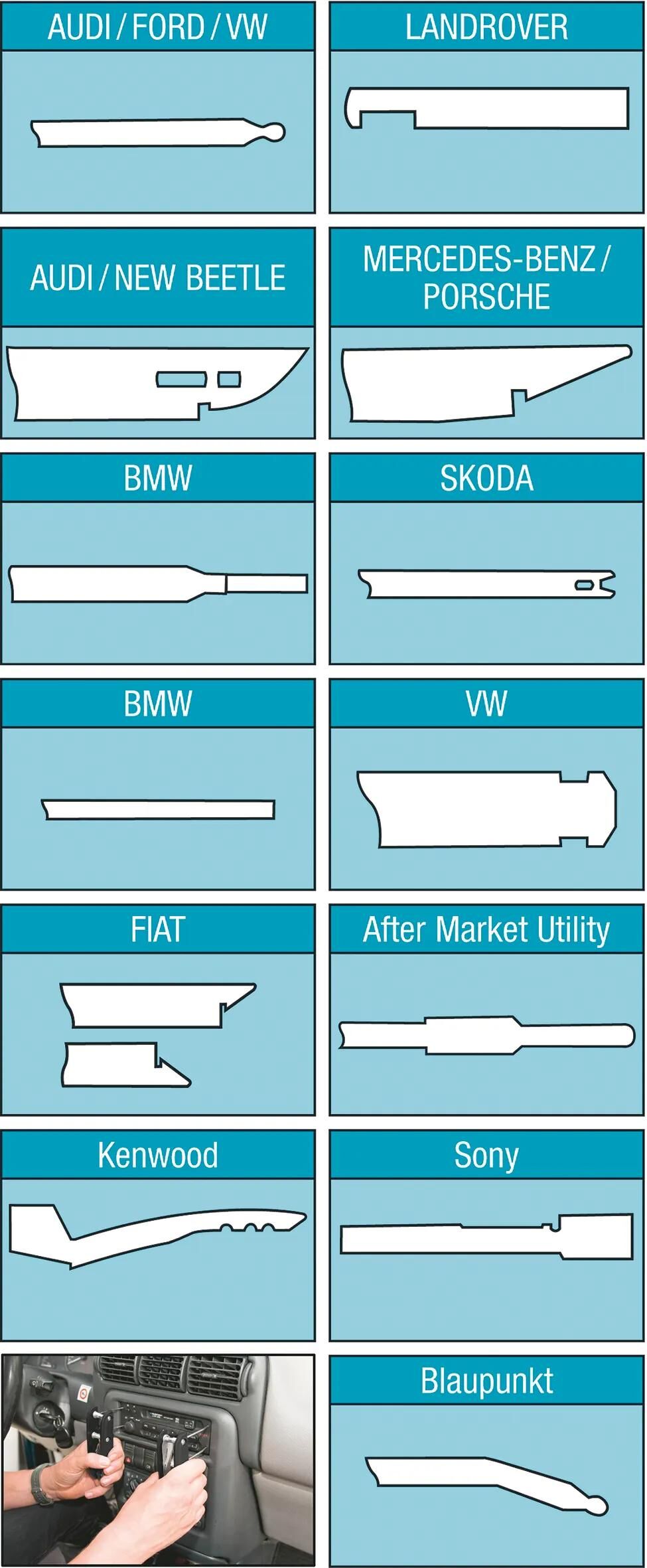 _Entriegelungsbügelsatz Radioausbau