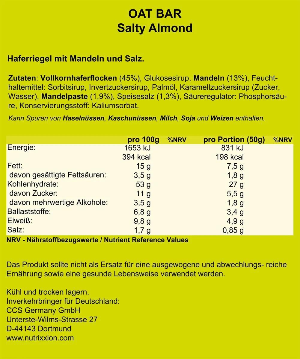 NUTRIXXION_Energieriegel Nahrungsergänzung