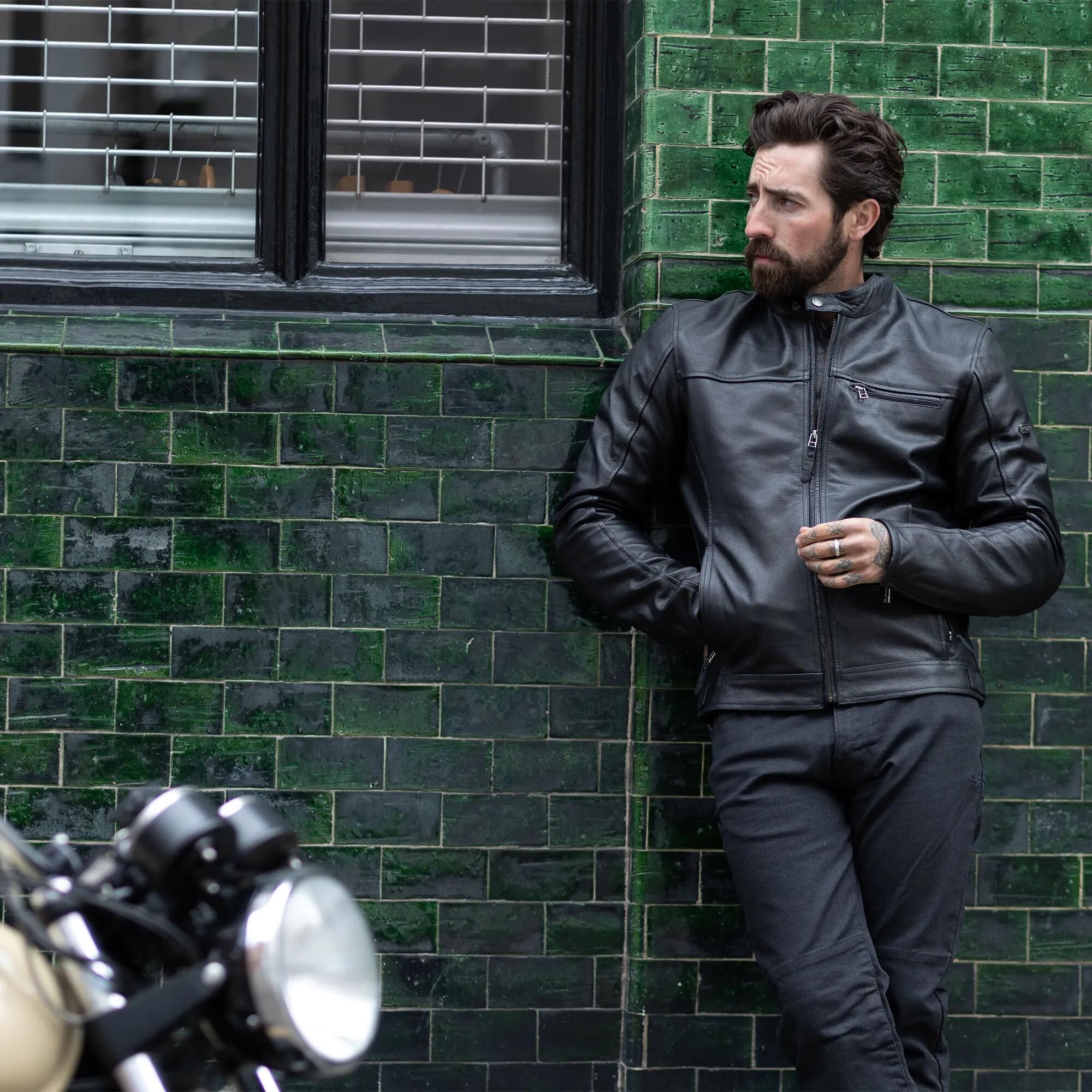 OXFORD_Lederjacke Jacken,Bekleidung