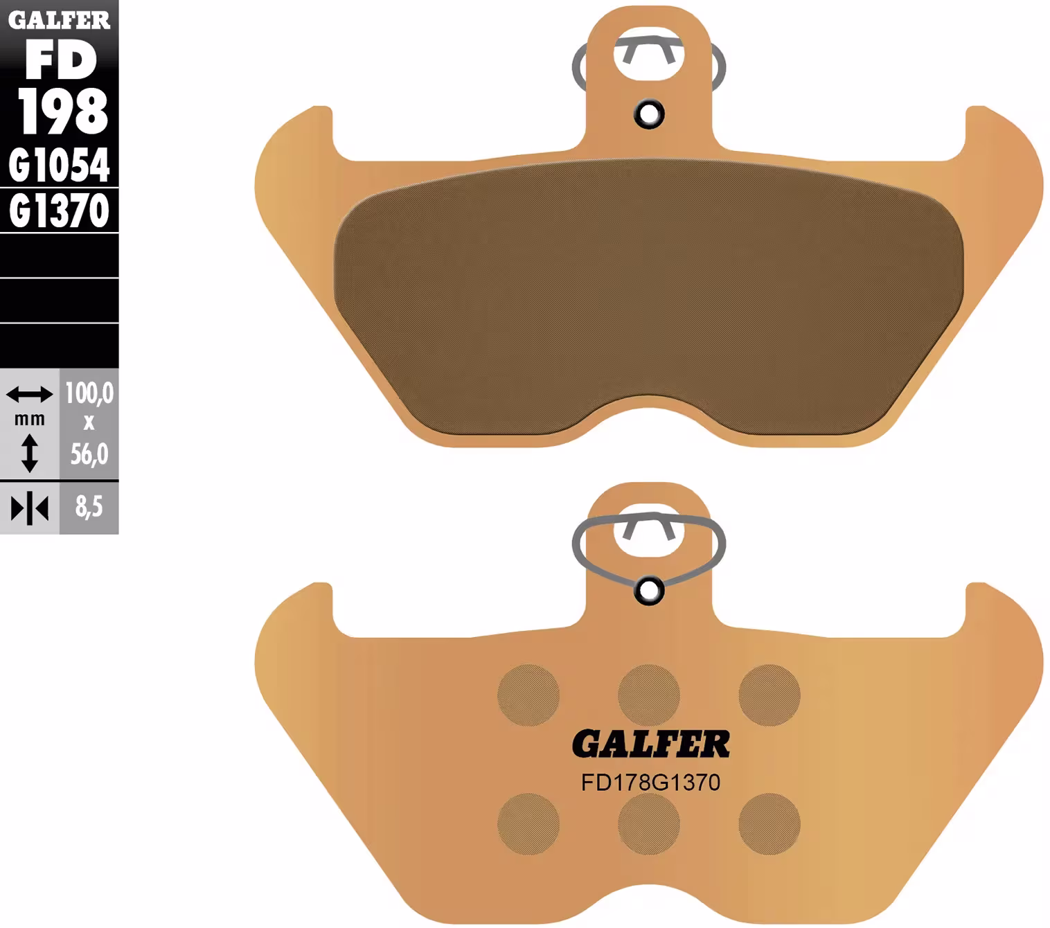 GALFER_Bremsbelag Bremsklötze,Bremsbeläge