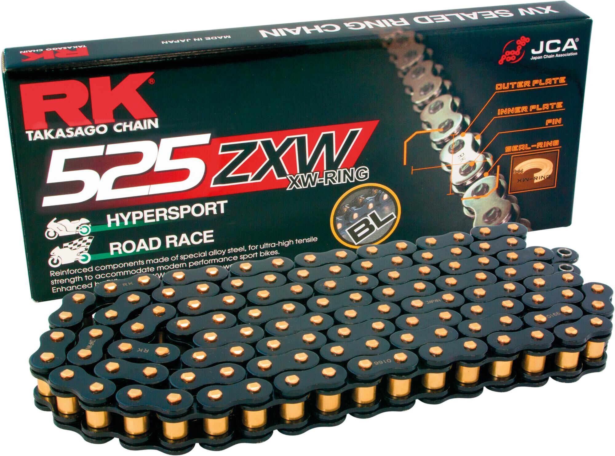 RK chain "BL525ZXW Black Scale" Ketten