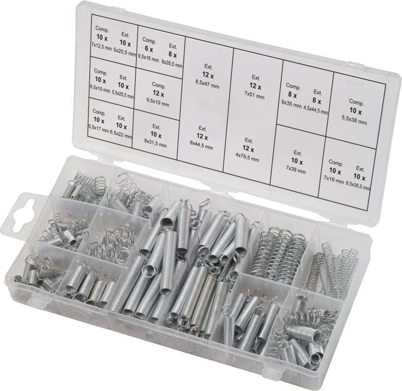 _Federsortiment Druckfedern,Zugfedern