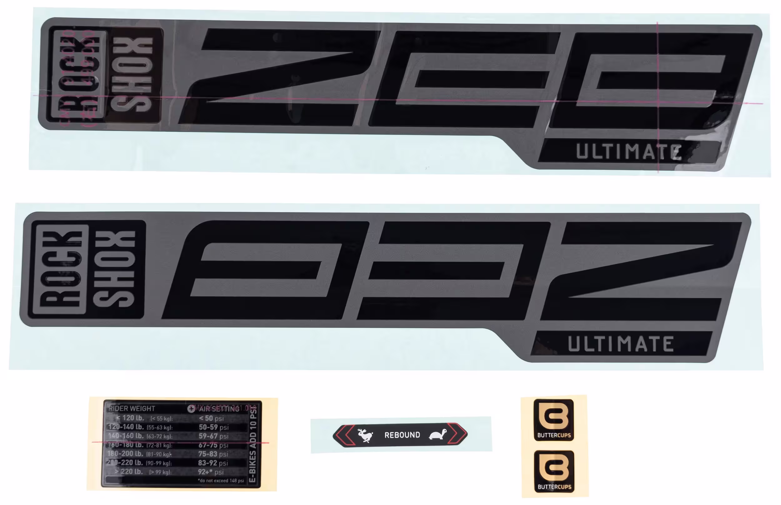 ROCKSHOX_Dekor Set Federgabel - Ersatz