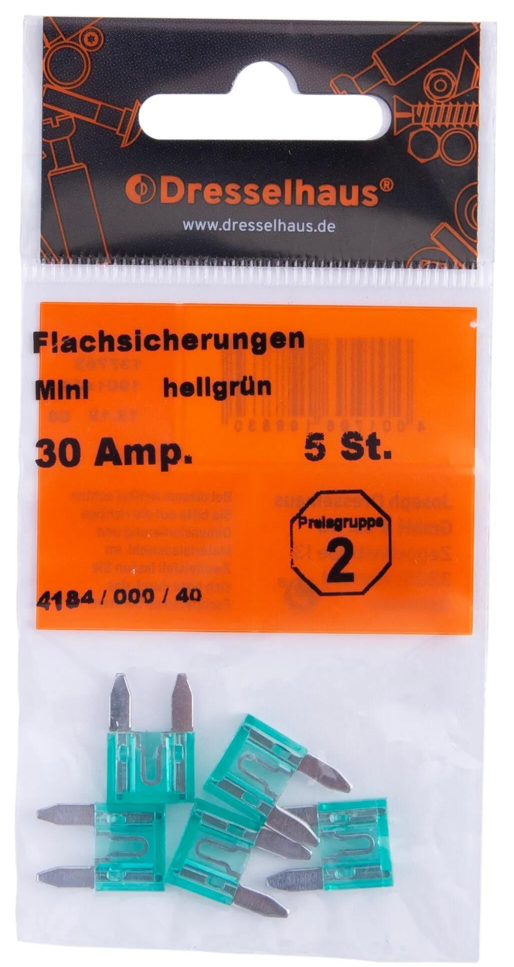 Dresselhaus_Flachsteckersicherung Flachstecksicherungen,Sicherungen