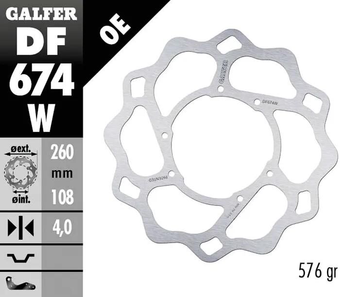 GALFER Rotor "DF674" Bremsscheiben