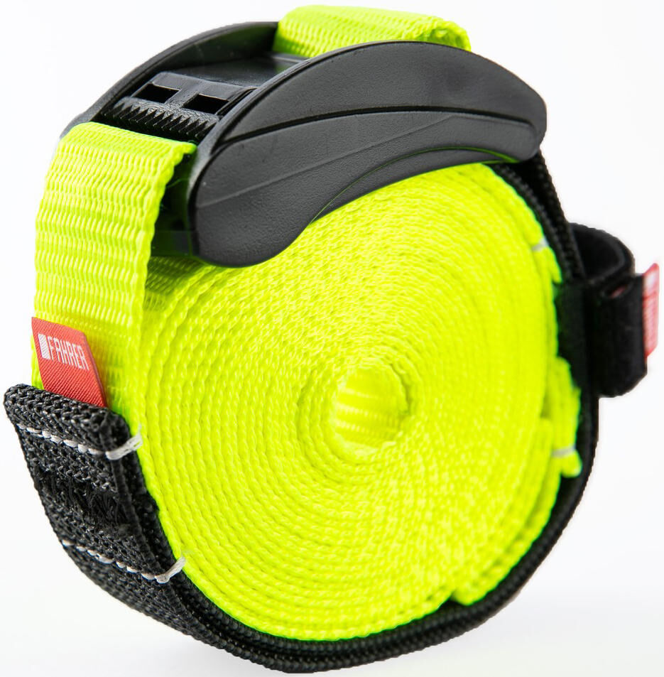 Fahrer sjorband "cargo strap" lashing strap cargo strap neon yellow afbeelding