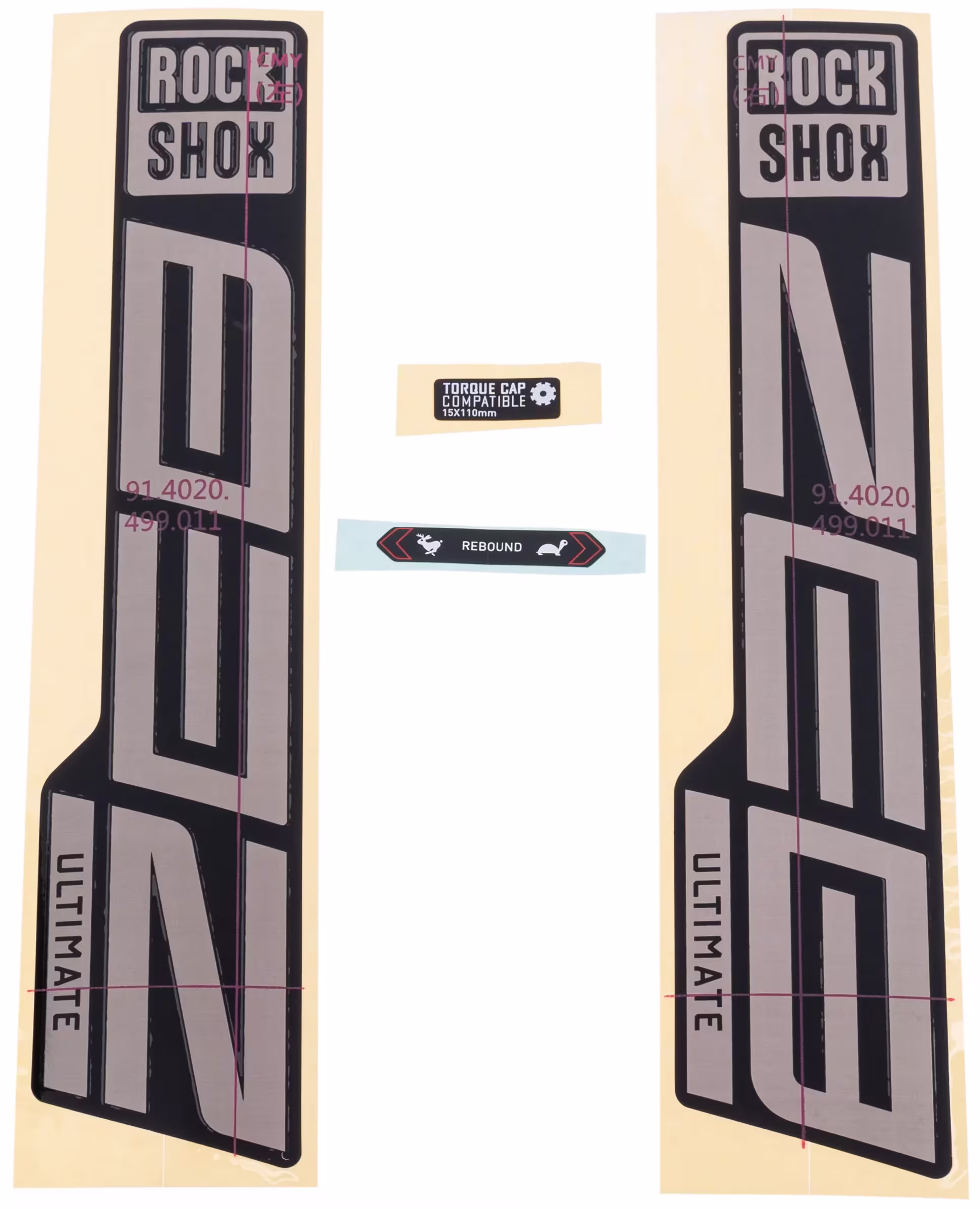 ROCKSHOX_Dekor Set Dekore,Aufkleber