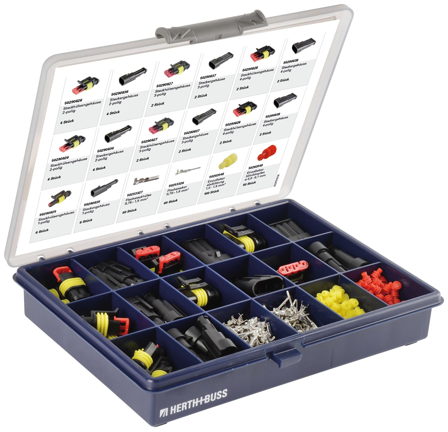 HERTH+BUSS Assortiment stekkerbehuizingen Steckgehäuse