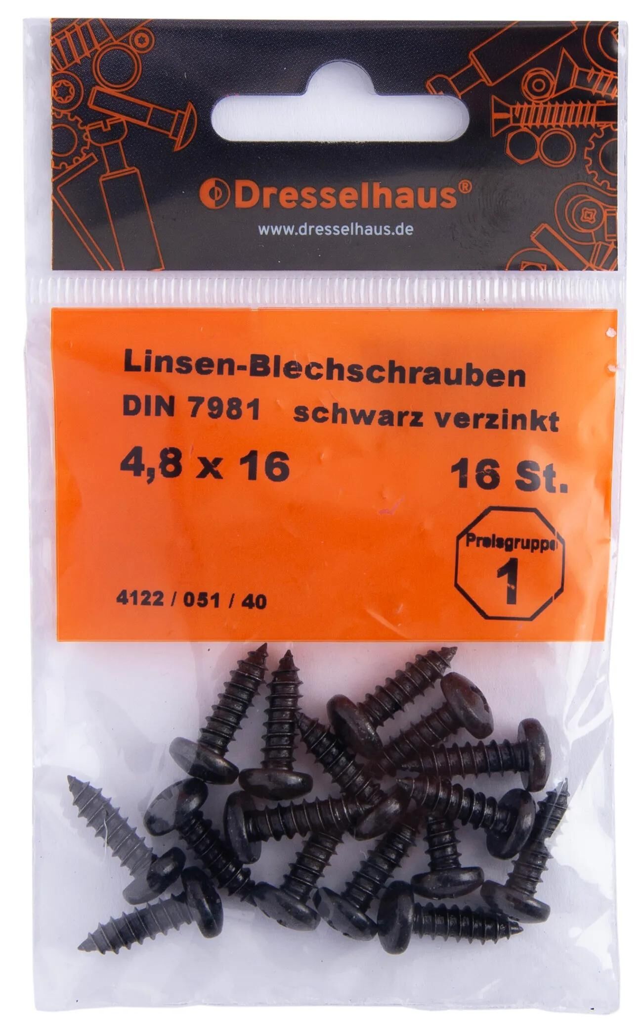 Dresselhaus Blechschrauben,Schrauben