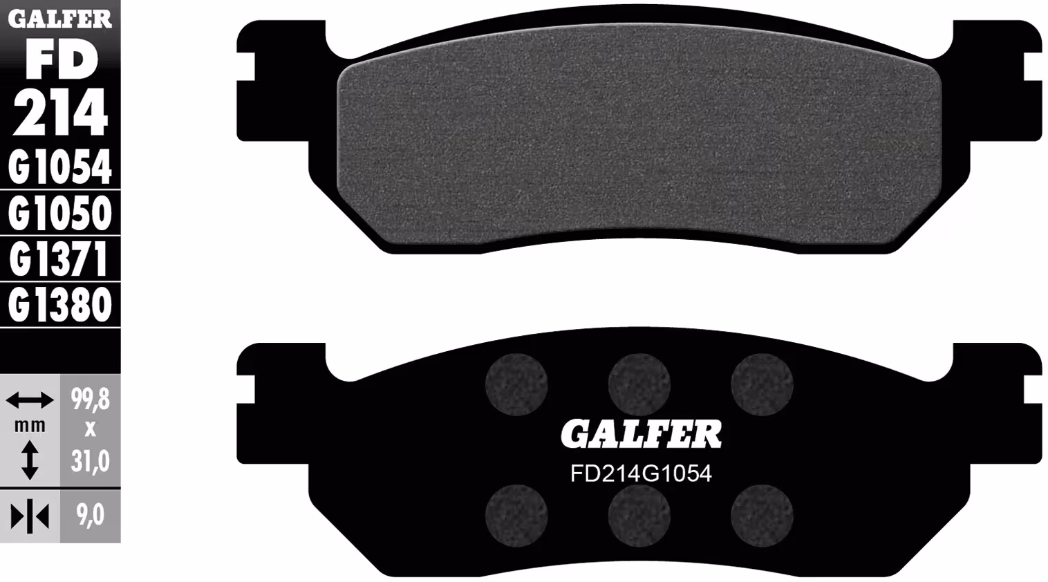 GALFER_Bremsbelag Bremsklötze,Bremsbeläge