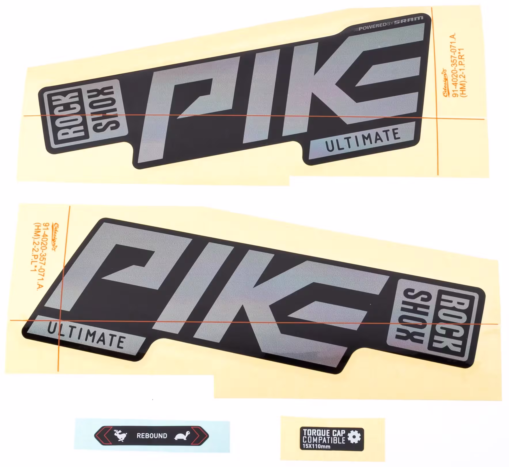 ROCKSHOX_Dekor Set Dekore,Aufkleber
