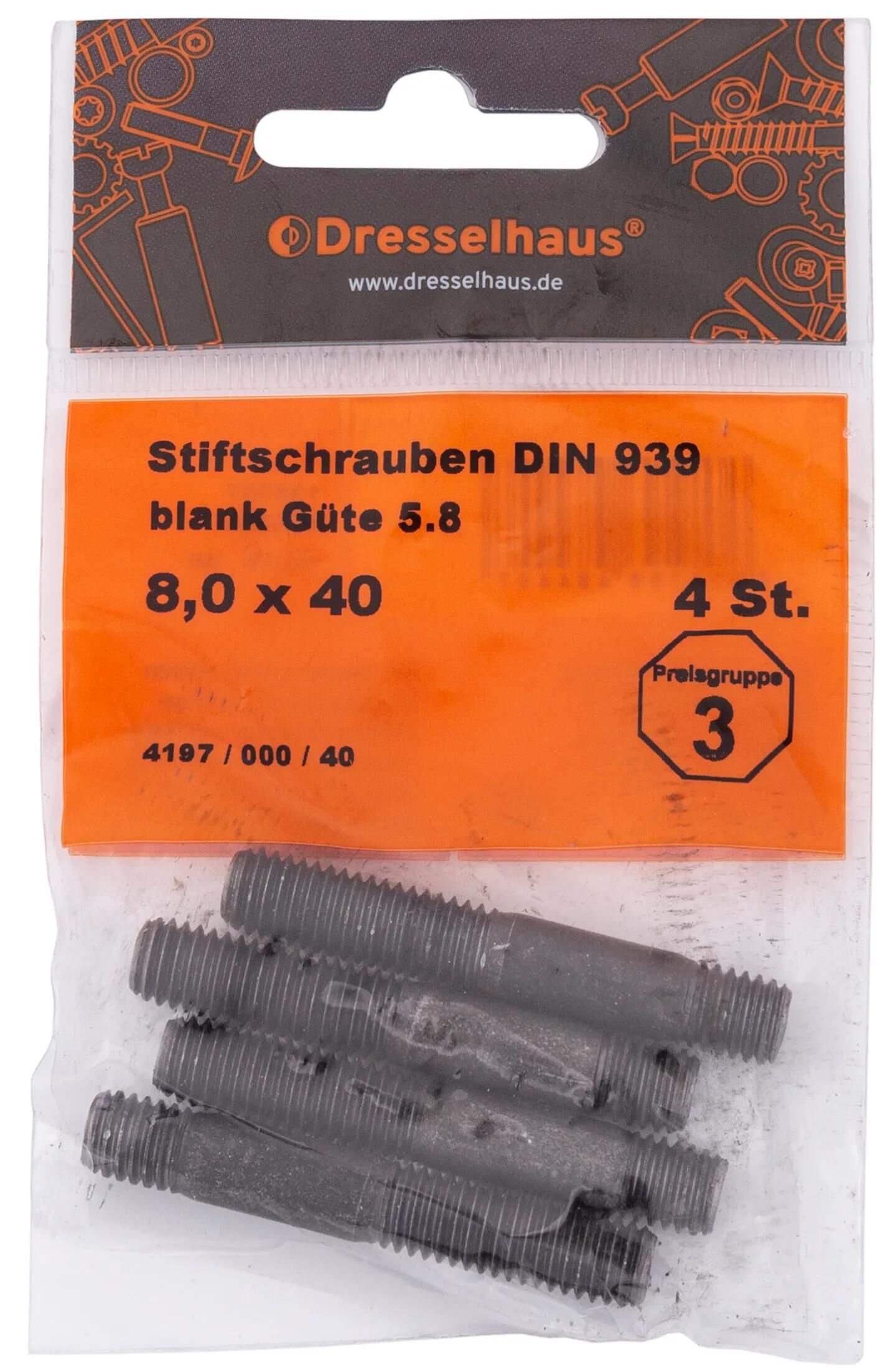 Dresselhaus Stiftschrauben