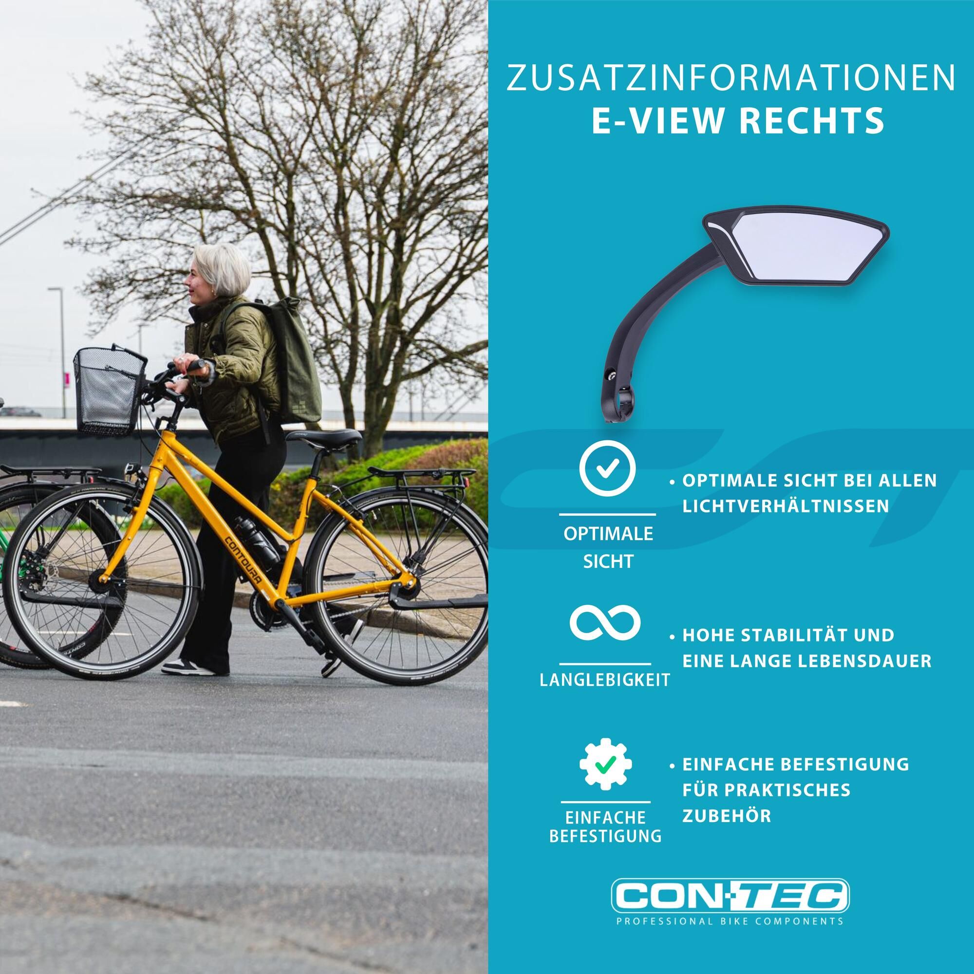 CONTEC Rearview Mirror "E-View"