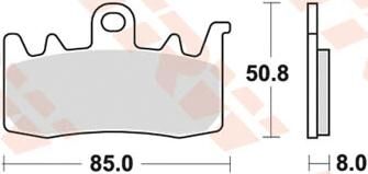 TRW Brake pad "MCB 856" Bremsbeläge