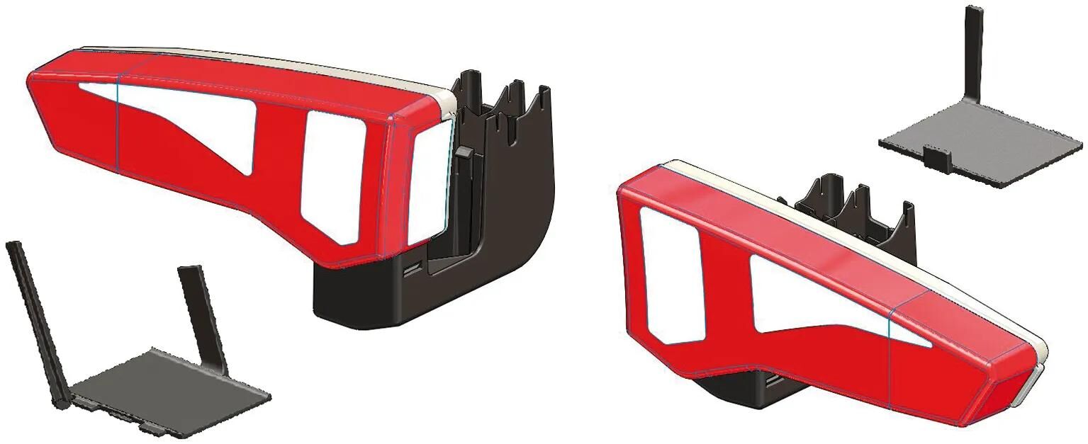 uebler_Rückleuchtensatz Fahrrad-Heckträger,Heckträger