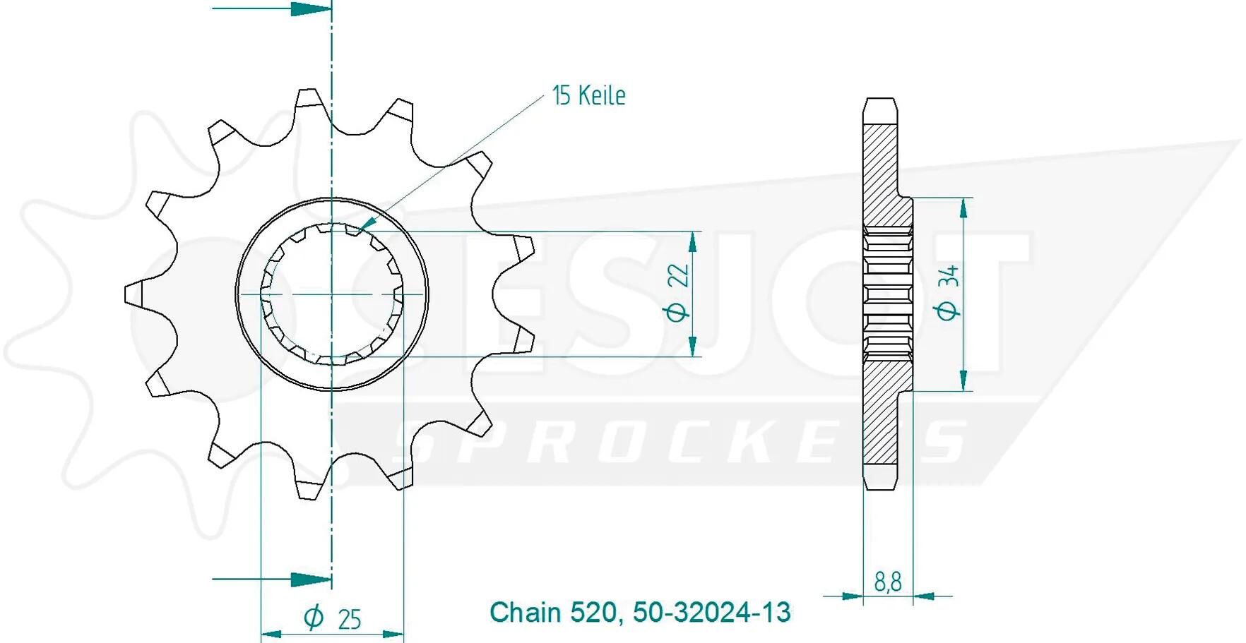 ESJOT_Antriebsritzel Antriebsritzel,Ritzel