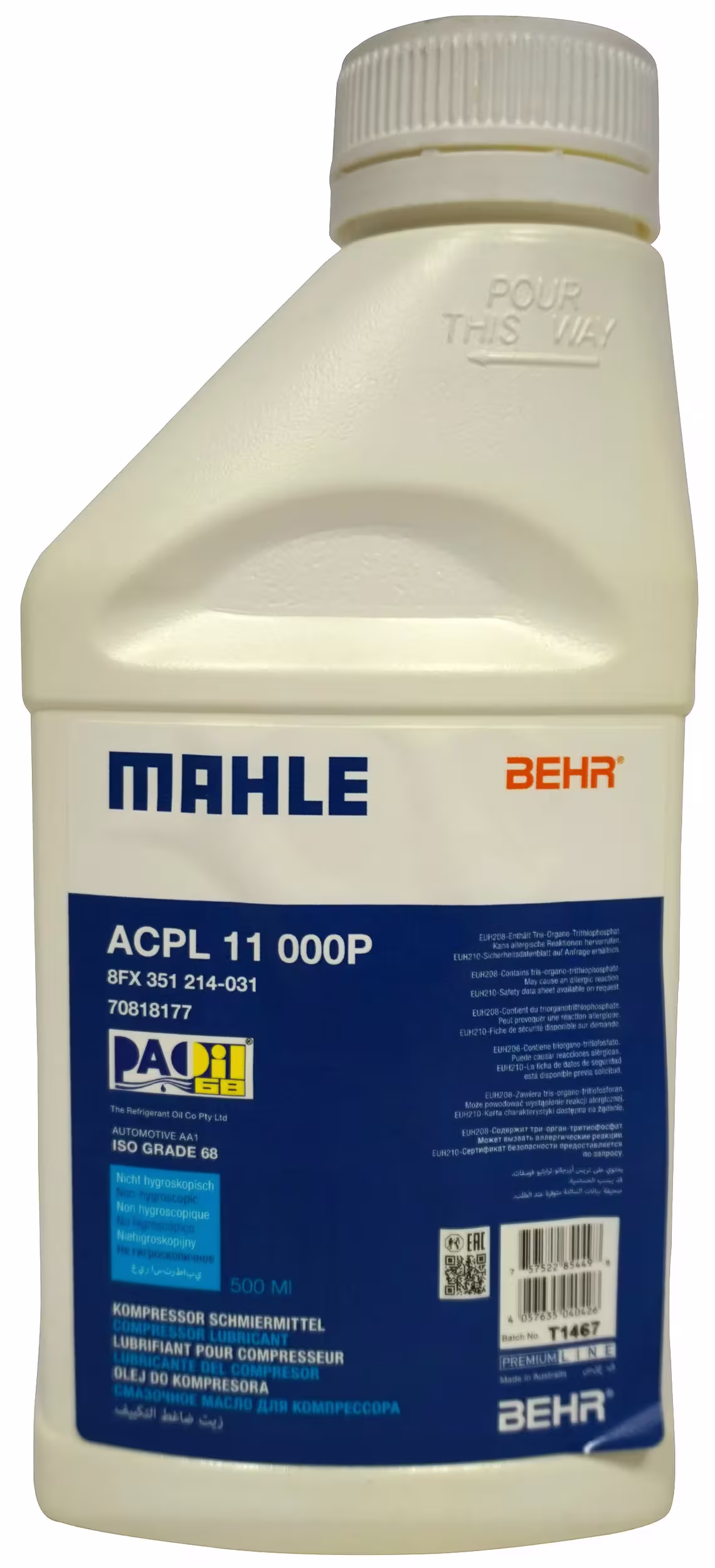 MAHLE_Klimakompressoröl Kompressorenöl,Kompressoren