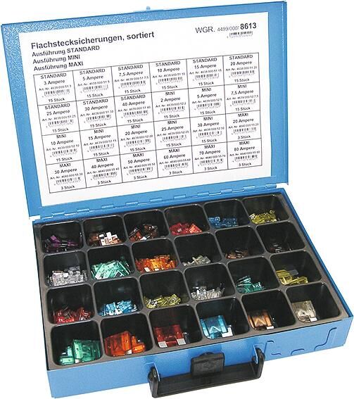 _Flachstecksicherungssortiment Sicherungen