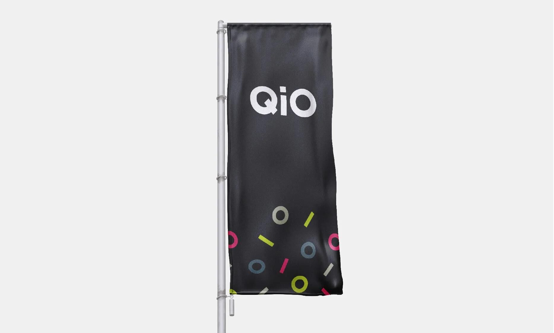 QiO_Außenflagge Werbemittel