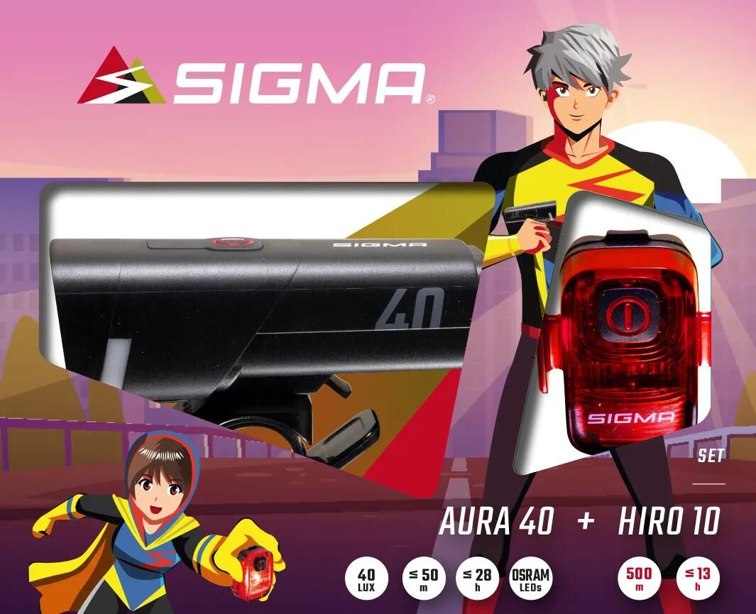 SIGMA SPORT_Leuchten-Set Batterieleuchtensets