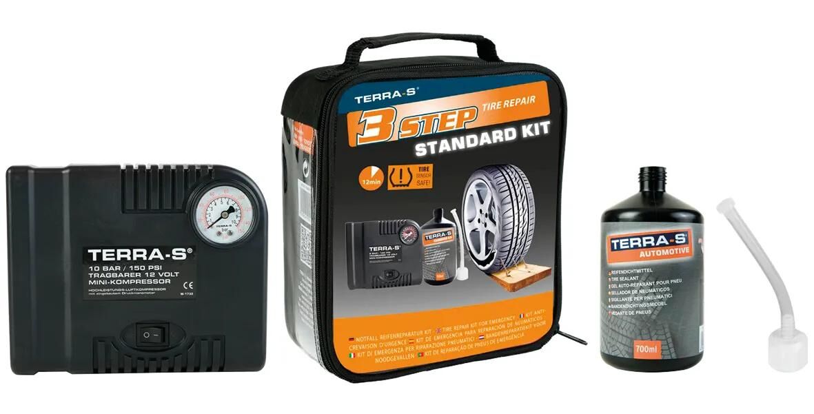 AUTOSTYLING SEEHASE Tyre puncture kit "Terra S " Pannenhilfe,Pannensets