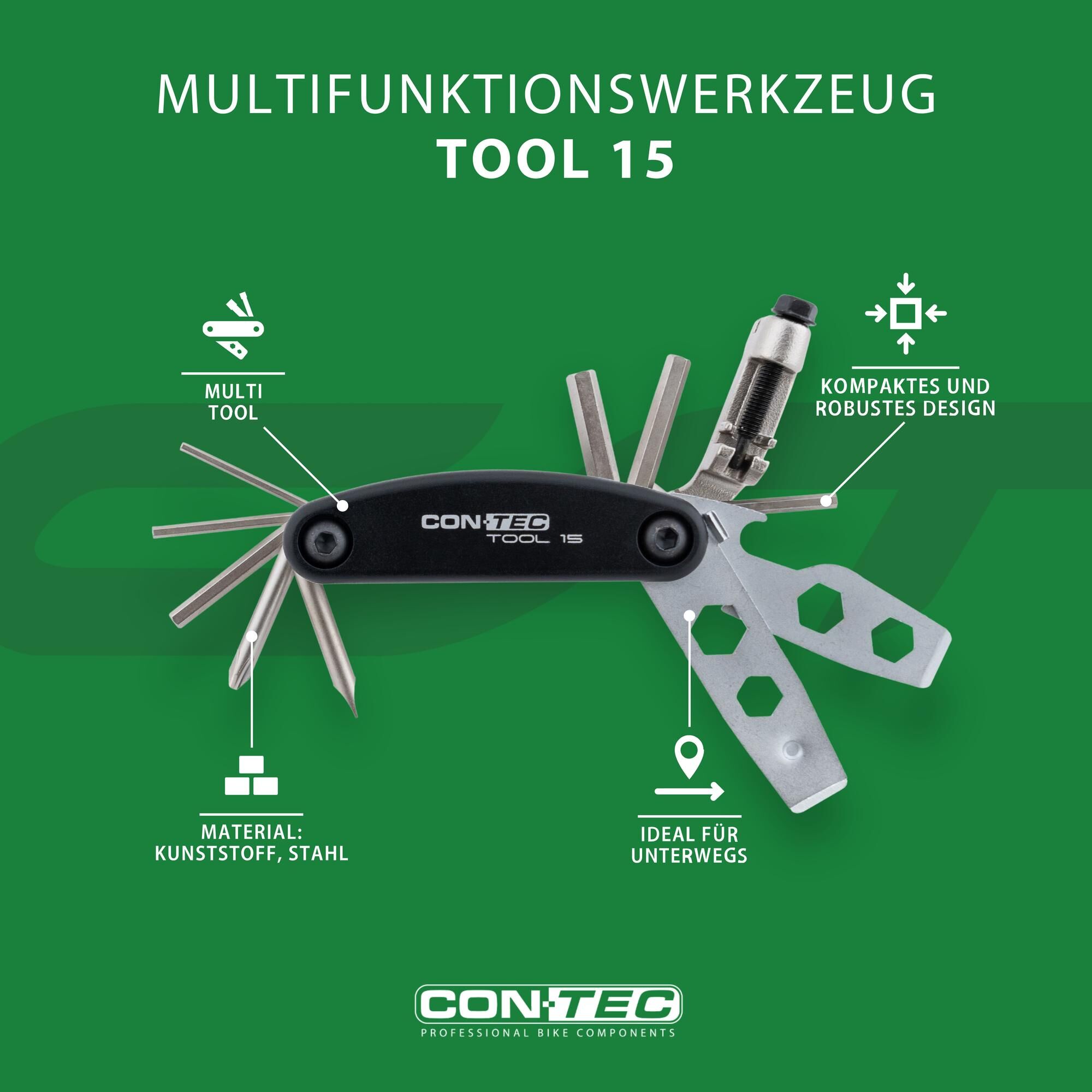 CONTEC Multifunktionswerkzeug "Tool 15" CONTEC Multifunktionswerkzeug "Tool 15"