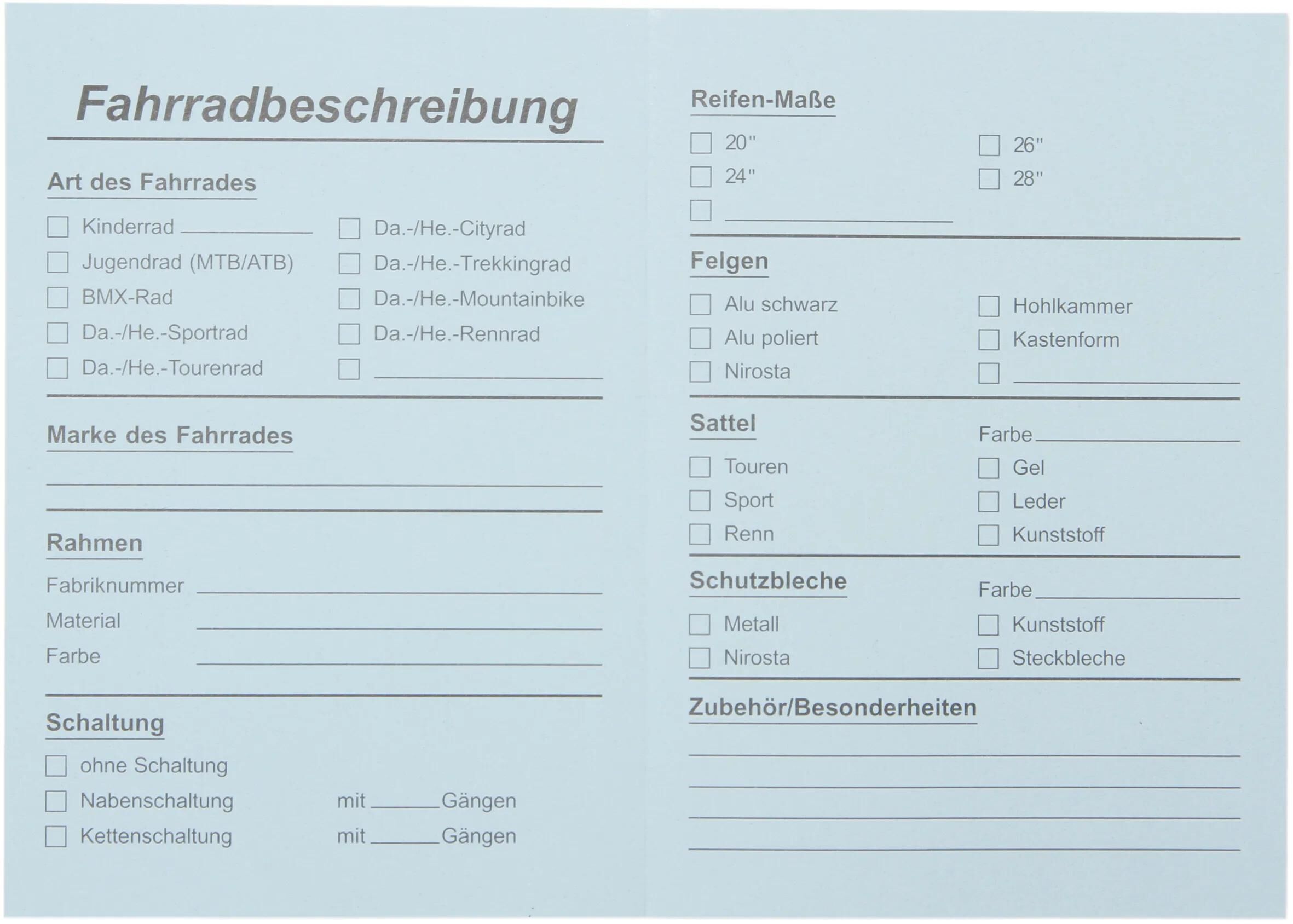 _Fahrradbrief Fahrradbriefe,Werbemittel