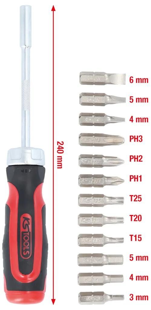KS TOOLS_Schraubendrehersatz Ratschenschrauber