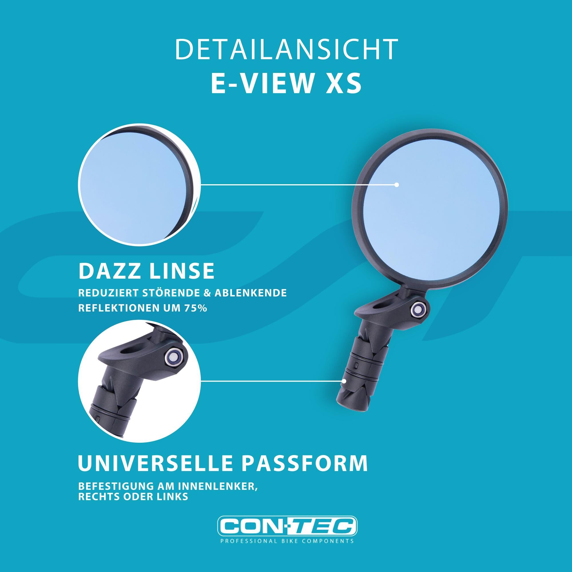 CONTEC Achteruitkijkspiegel "E-View XS"
