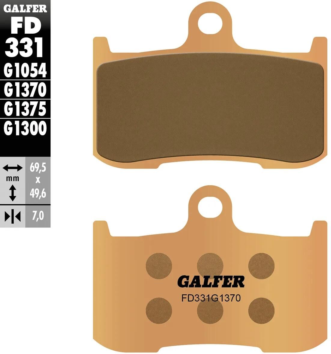 GALFER_Bremsbelag Bremsklötze,Bremsbeläge
