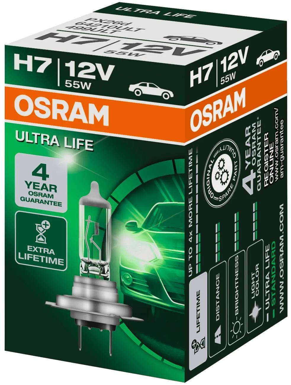 OSRAM H7 Hauptlampen,Halogen-Glühlampen,Glühlampen
