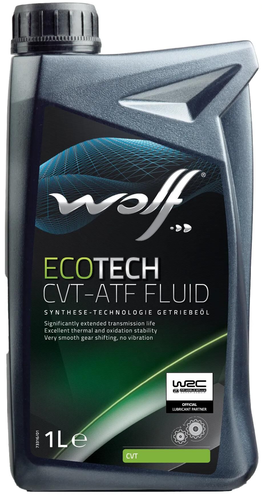 Wolf getriebeöl "ecotech cvt-atf fluid" gear oil 1 l ecot. cvt-atf afbeelding